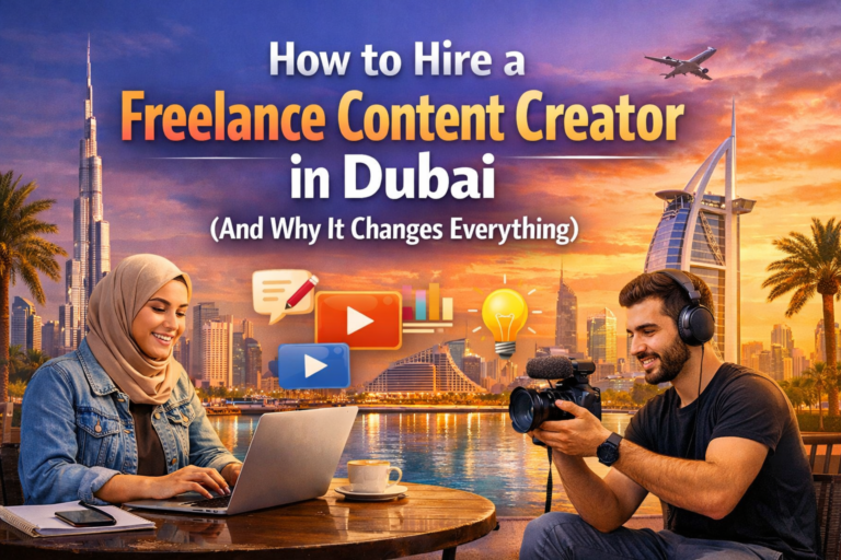 A freelance content creator in Dubai can transform the way your brand communicates, connects, and converts.